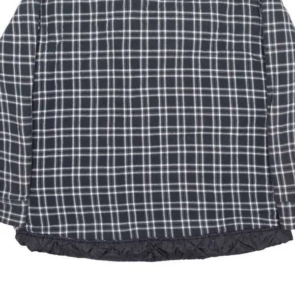AGGRESSOR Insulated Lumberjack Flannel Jacket Black Check Mens XL