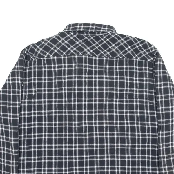 AGGRESSOR Insulated Lumberjack Flannel Jacket Black Check Mens XL