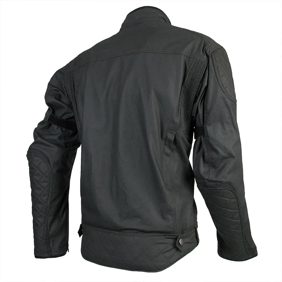 ByCity Mens Belfast Green Waxed Cotton Jacket