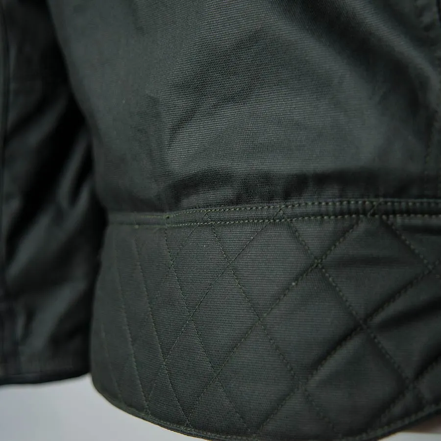 ByCity Mens Belfast Green Waxed Cotton Jacket