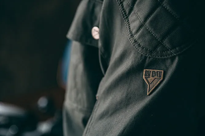ByCity Mens Belfast Green Waxed Cotton Jacket
