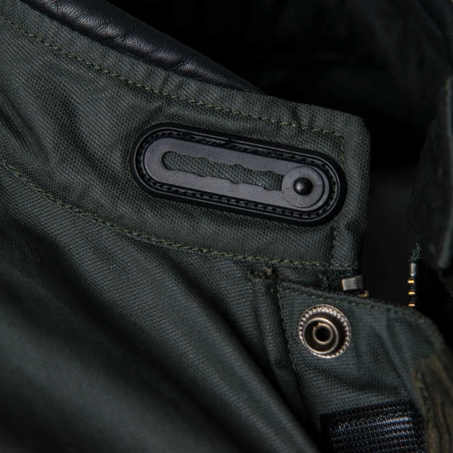 ByCity Mens Belfast Green Waxed Cotton Jacket