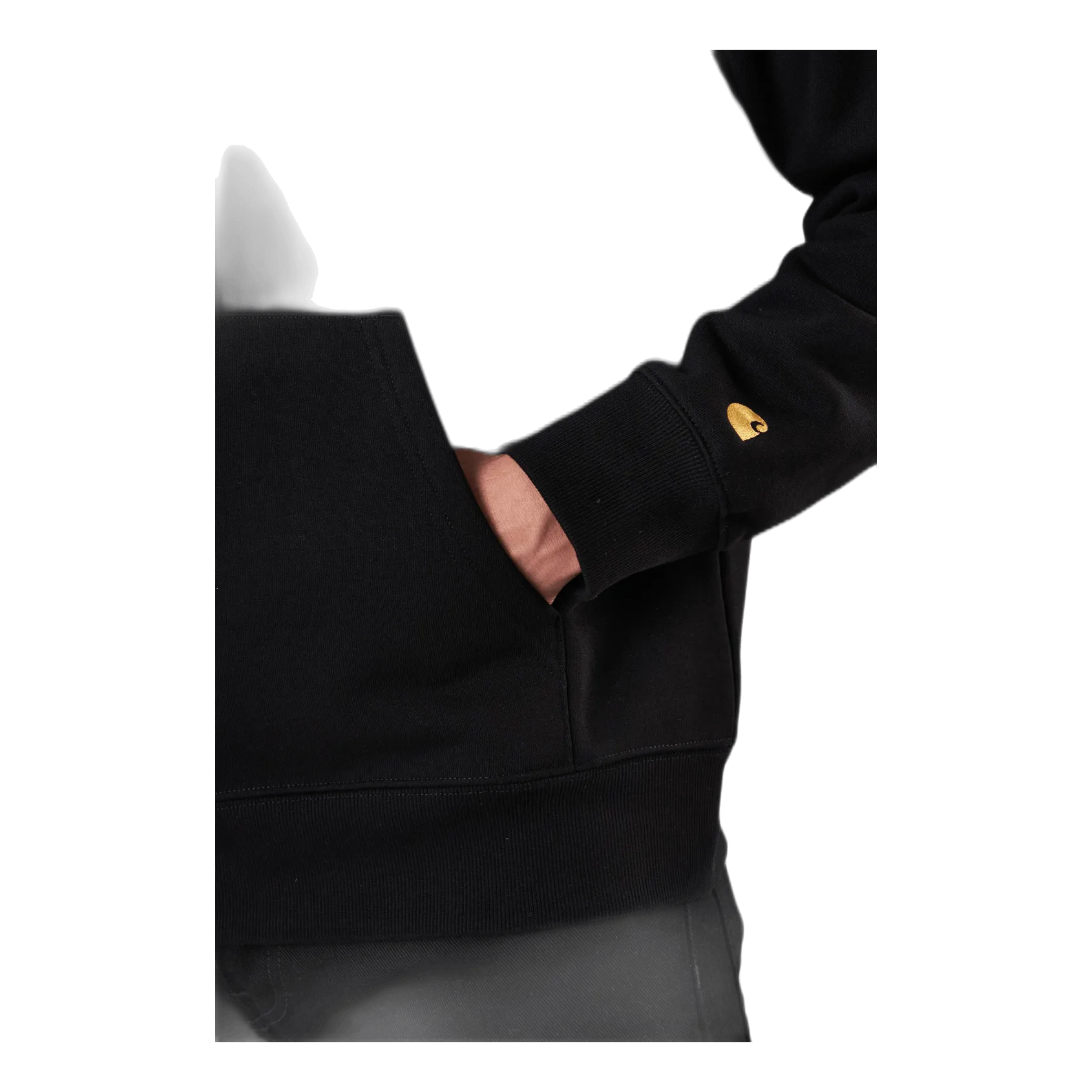 Chase Neck Zip Sweat Black / Gold