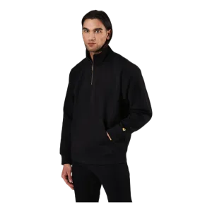 Chase Neck Zip Sweat Black / Gold