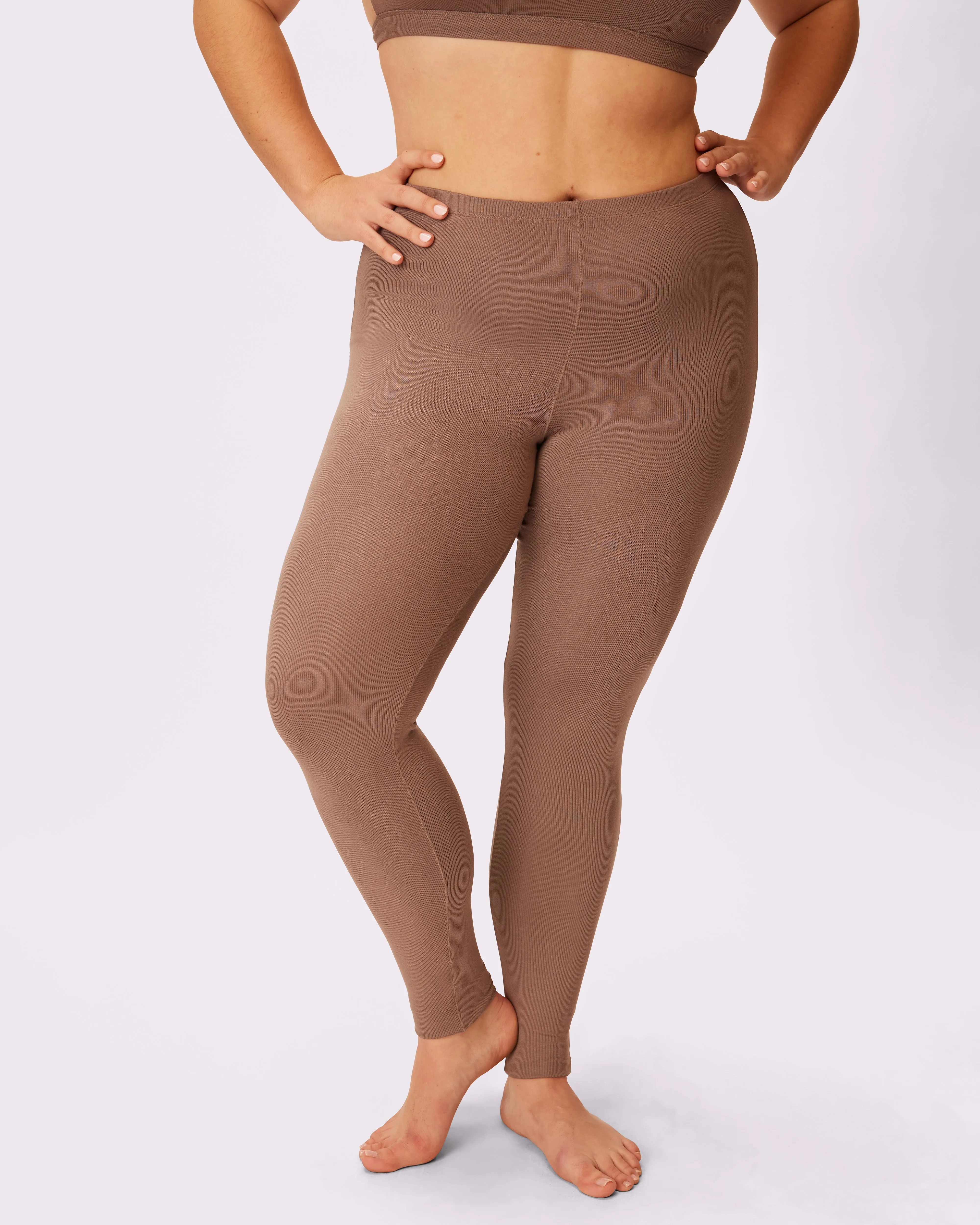 Comfort Rib Leggings | Lush Rib  | Archive (Truffle)
