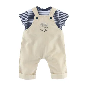 Corolle - 110950 | Bebe 12" T-Shirt & Ecru Overalls