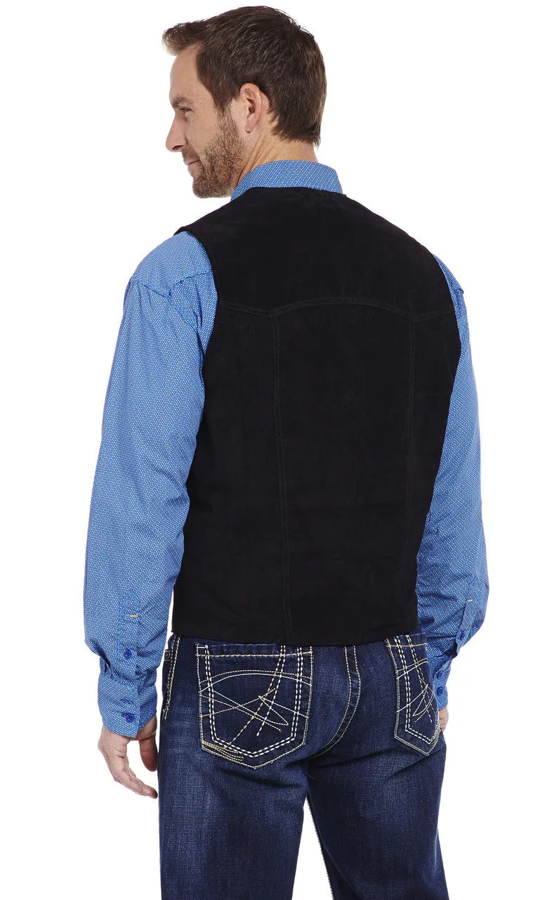 Cripple Creek Mens Suede Leather Vest Style ML3061-41