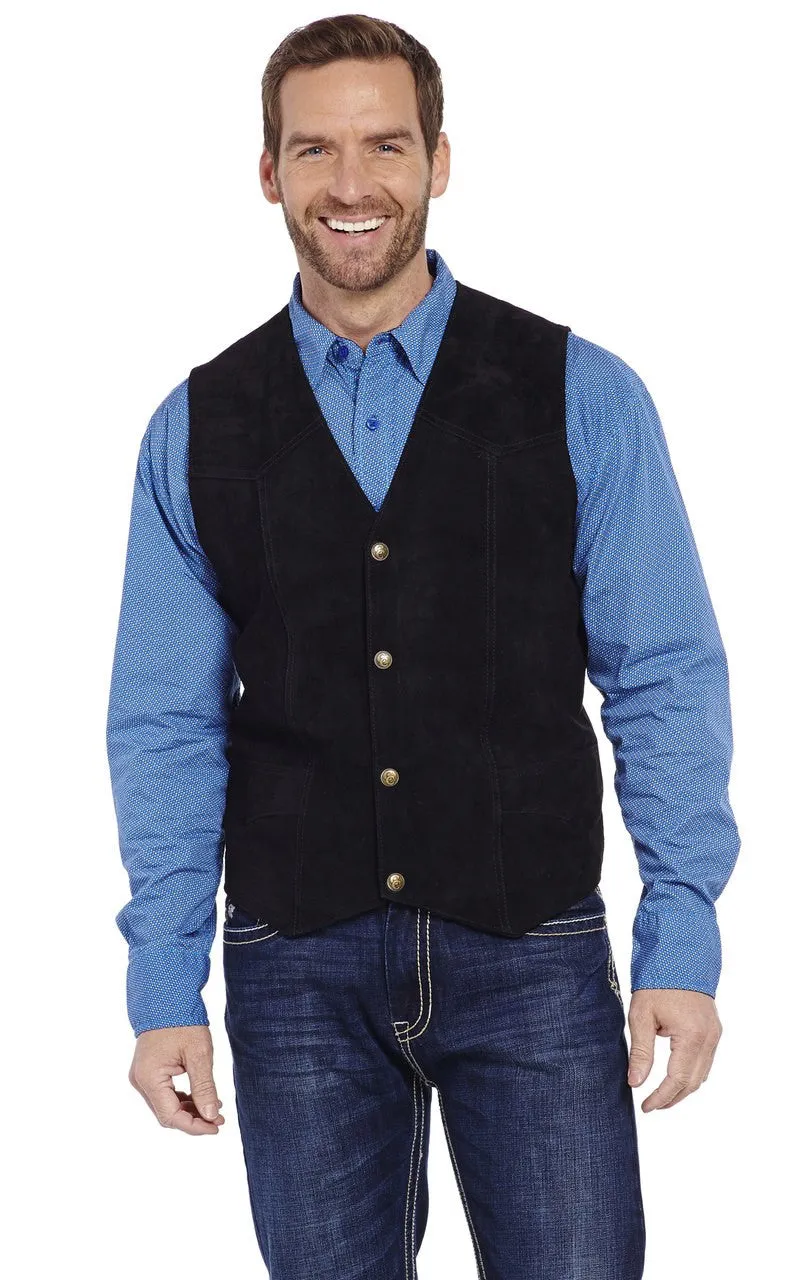 Cripple Creek Mens Suede Leather Vest Style ML3061-41