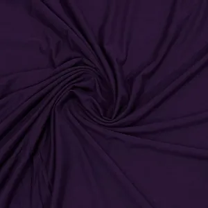 Dark Plum Bamboo/Spandex Jersey Fabric - 250 GSM by Telio