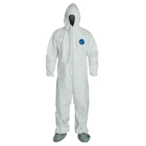DuPont™ Tyvek® 400 Coveralls with Attached Hood and Boots, White, Medium, TY122SWHMD0025VP