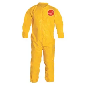 DuPont™ YELLOW TYCHEM QC COVERALL ZIP FRT ELA ANKLE/WRIS, QC125B-L