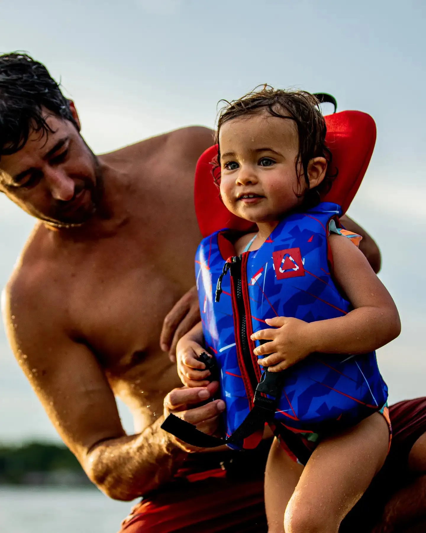 Follow Pop Infant CGA Life Vest - Blue/Red