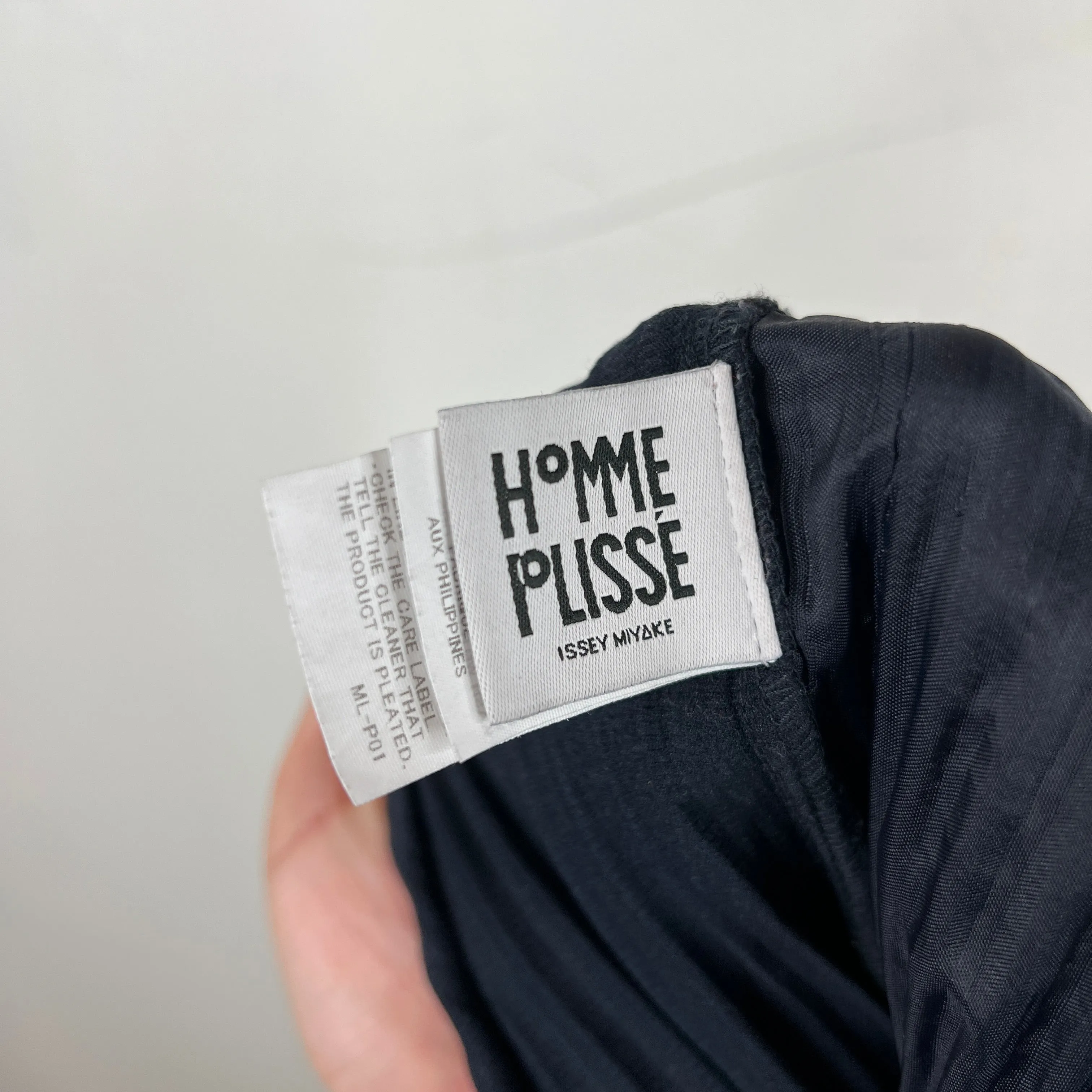 Issey Miyake Navy Pleated Pants