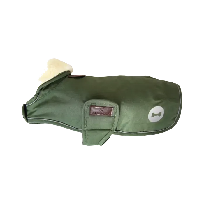 Kentucky Waterproof Dog Coat 300g Olive Green