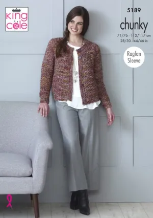 King Cole Shadow Chunky Pattern 5189 - Cardigans