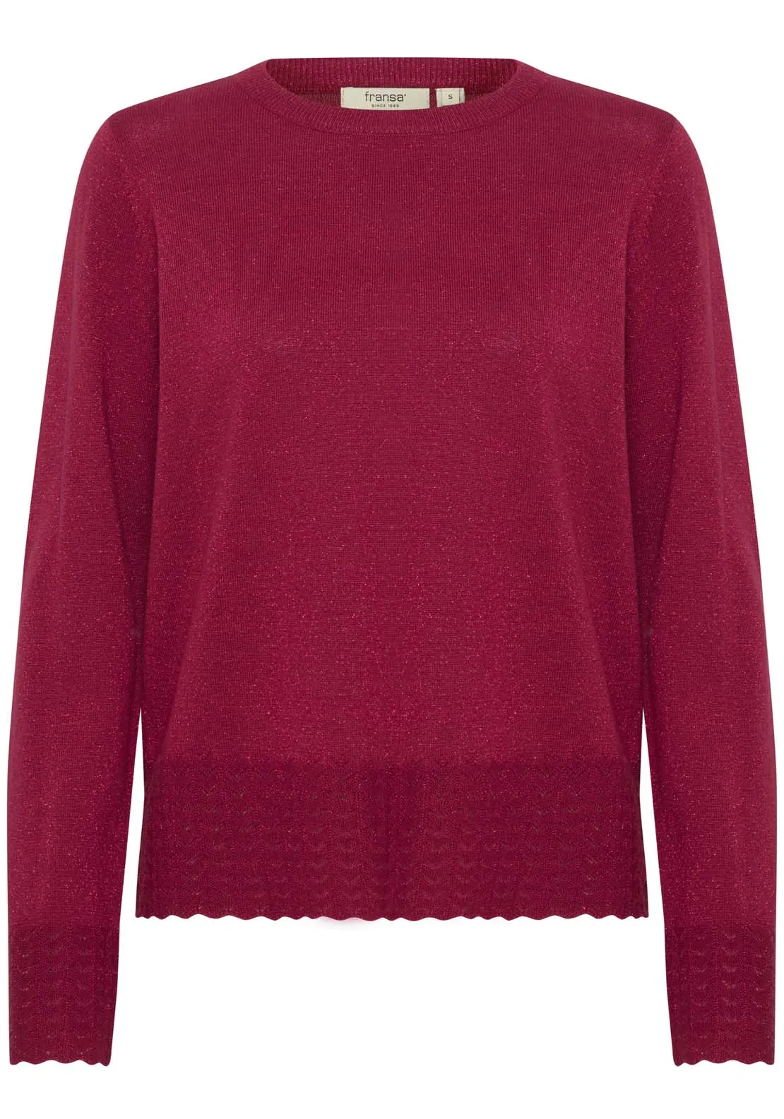 Knit Pullover - Beet Red Melange