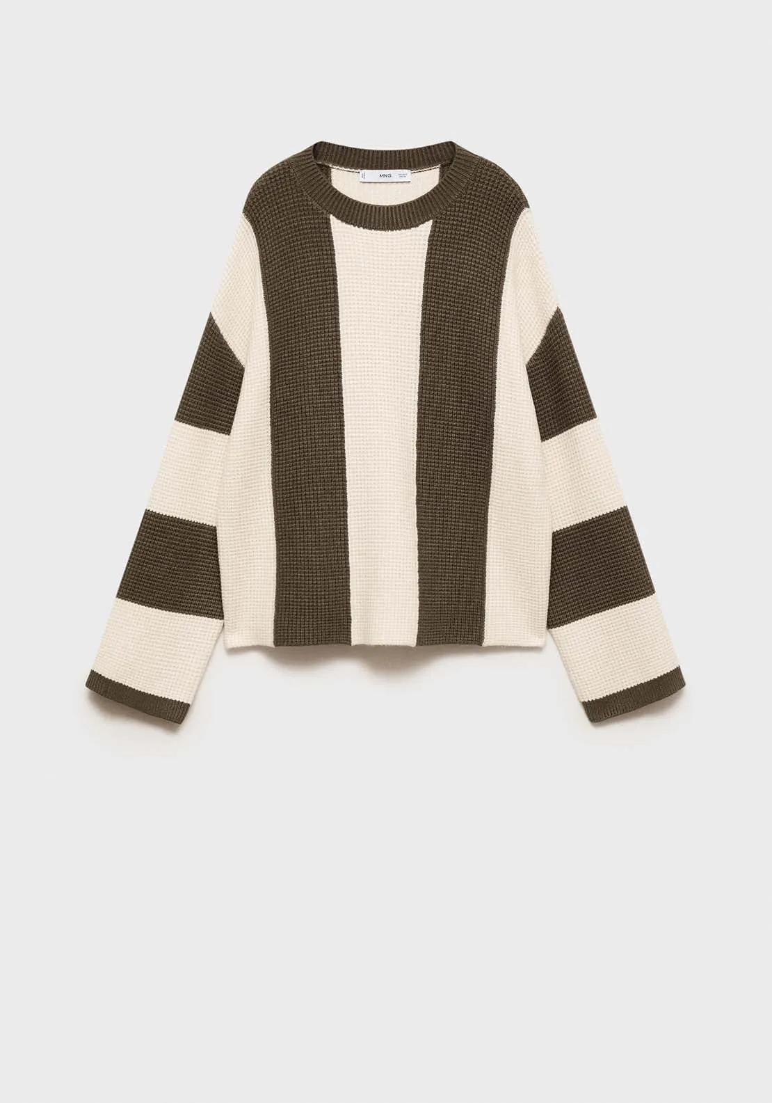 Knit striped sweater - Beige/khaki
