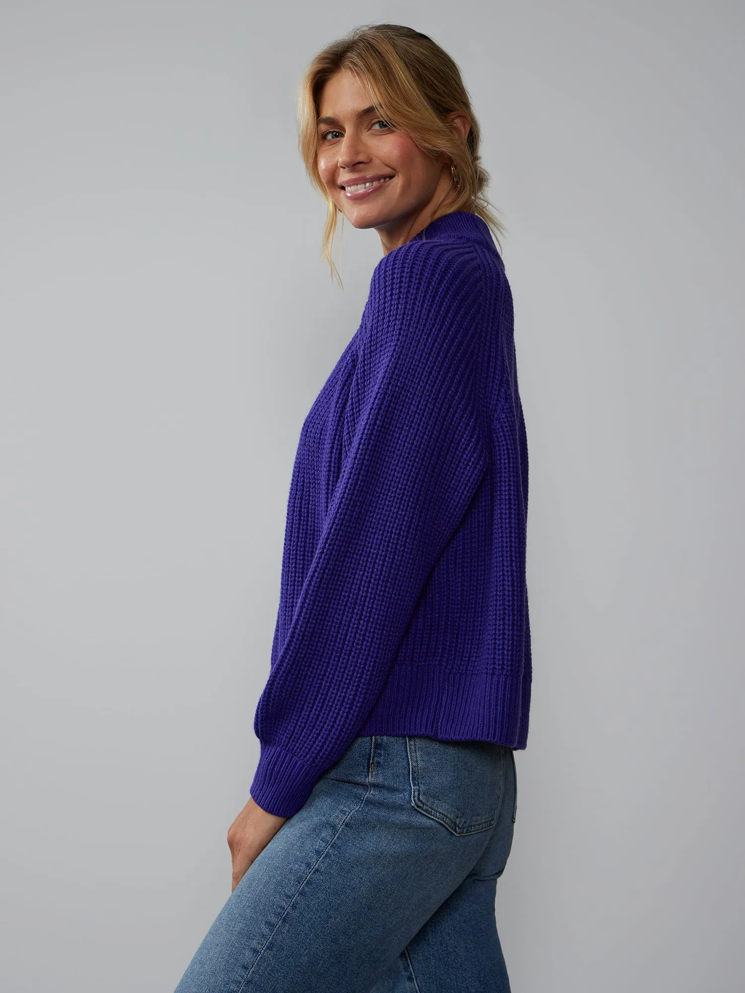 Long Sleeve Mock Neck Sweater