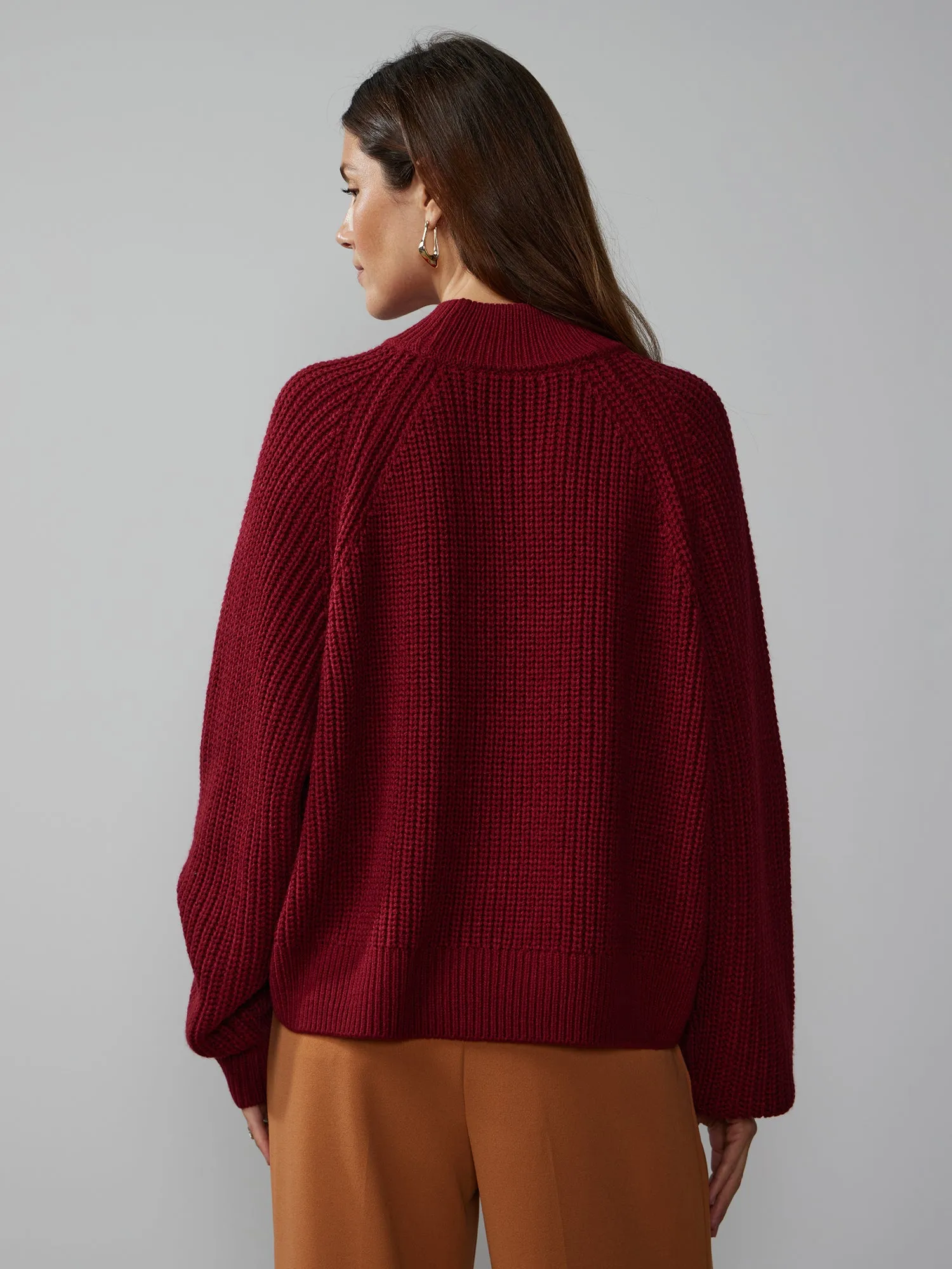 Long Sleeve Mock Neck Sweater