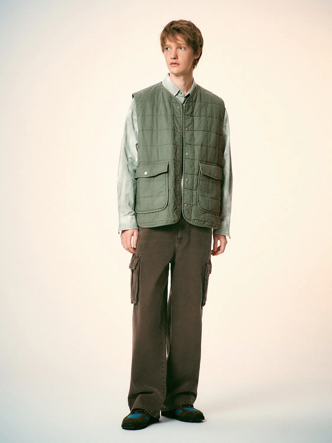 Loose Flap Pocket Padded Vests