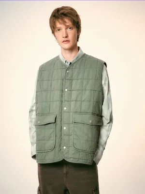 Loose Flap Pocket Padded Vests