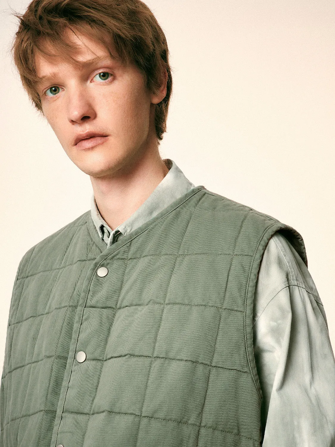 Loose Flap Pocket Padded Vests