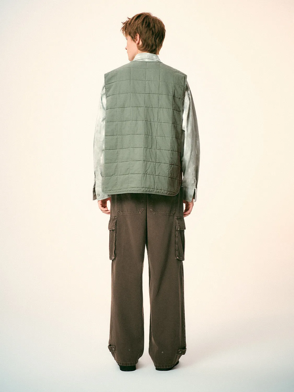 Loose Flap Pocket Padded Vests