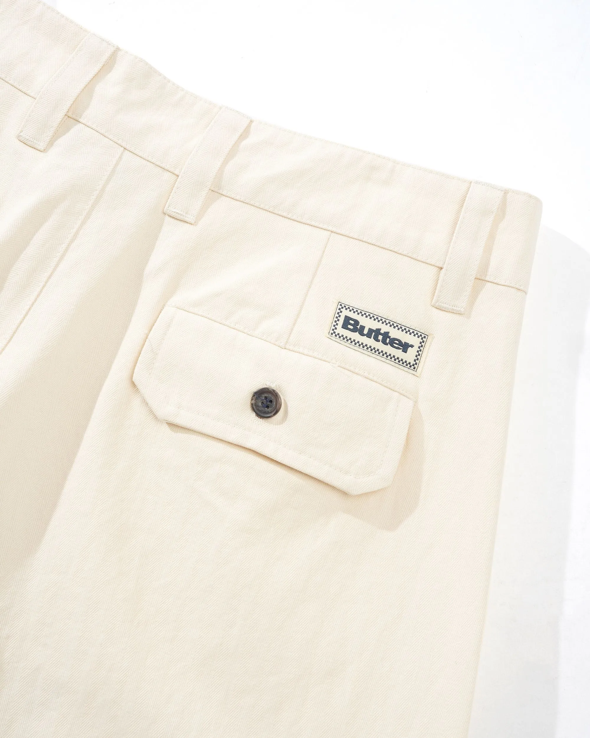 Pleated Trousers, Bone