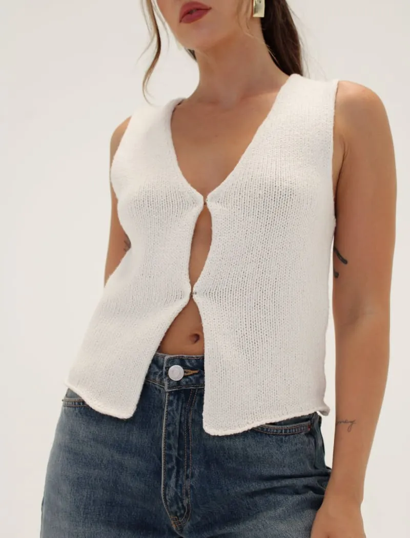 Prince Street Top | Ecru