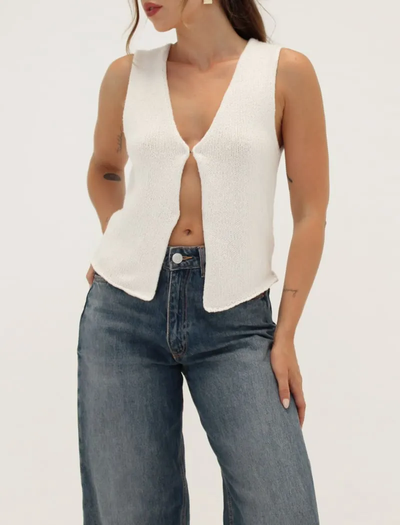 Prince Street Top | Ecru