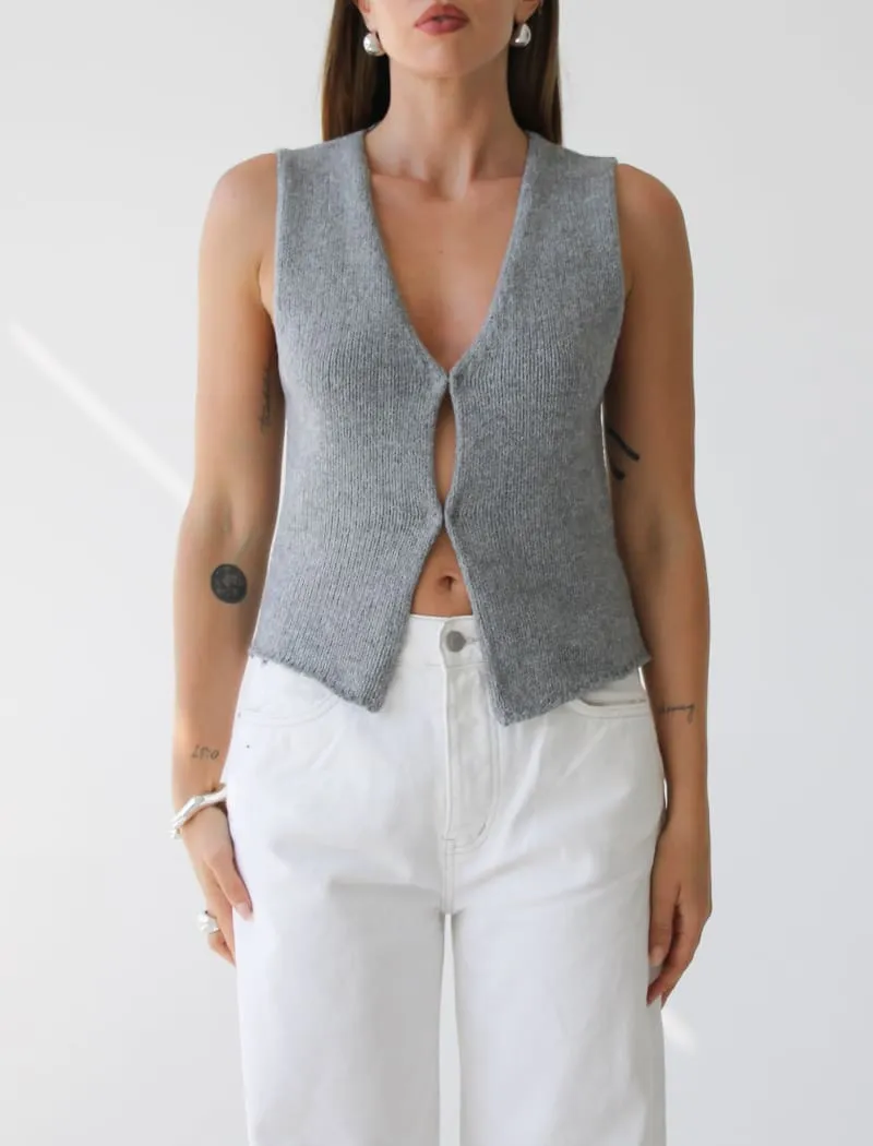 Prince Street Top | Heather Gray