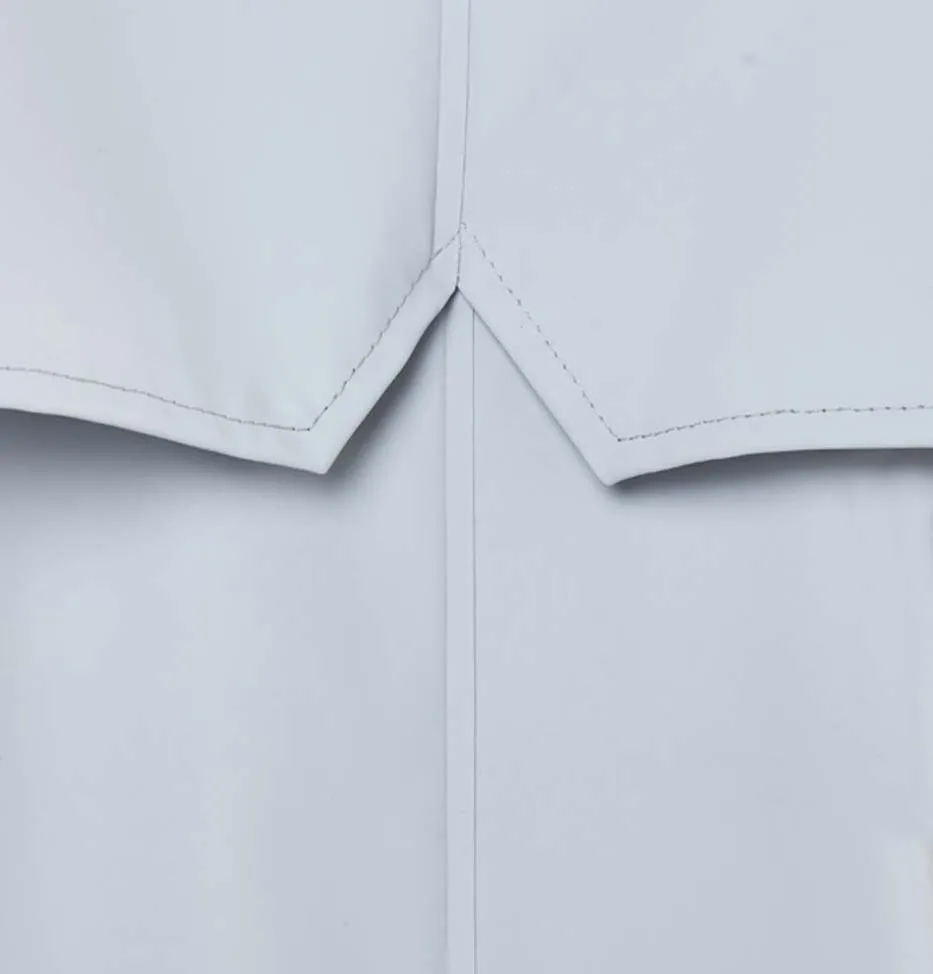 RAINS Short Coat – Unisex – Ice Grey