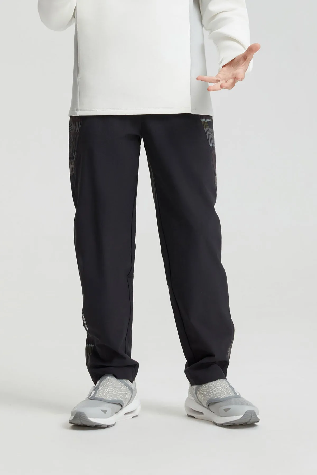 Relax Straight Colour Blocking  Pants