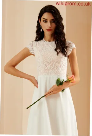 Scoop Madyson Wedding Wedding Dresses Floor-Length A-Line Lace With Dress Neck