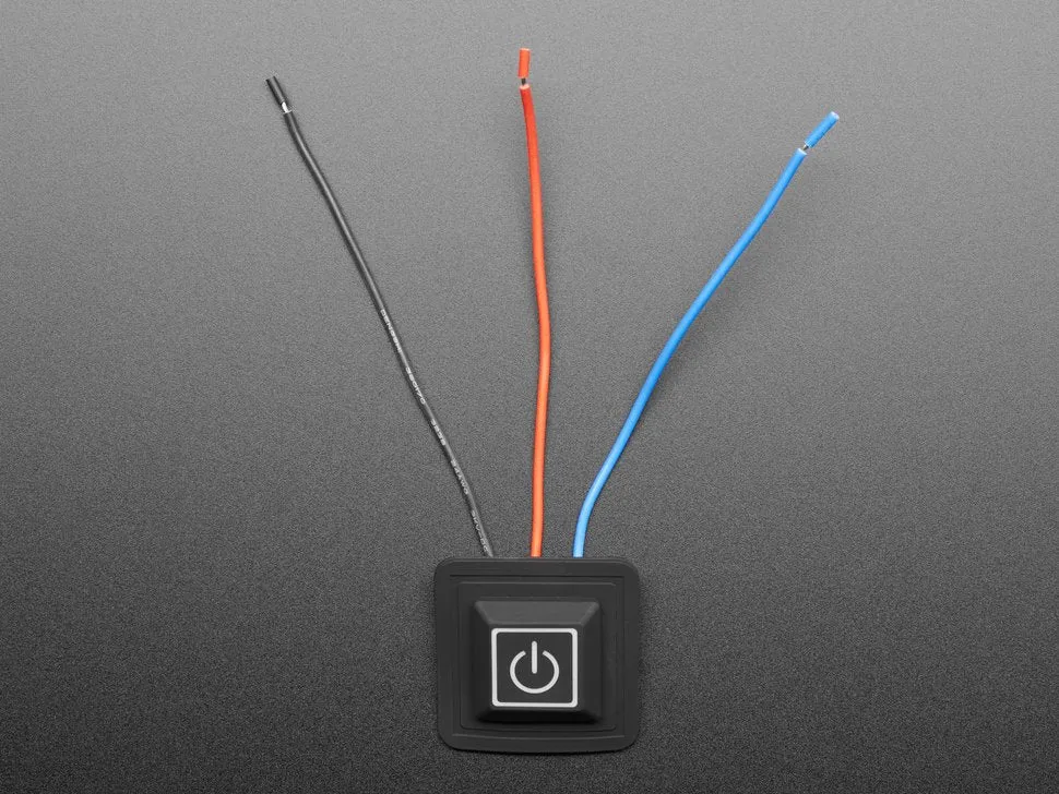 Square Silicone Button PWM Controller - 3 Wire - 3.6V to 12VDC