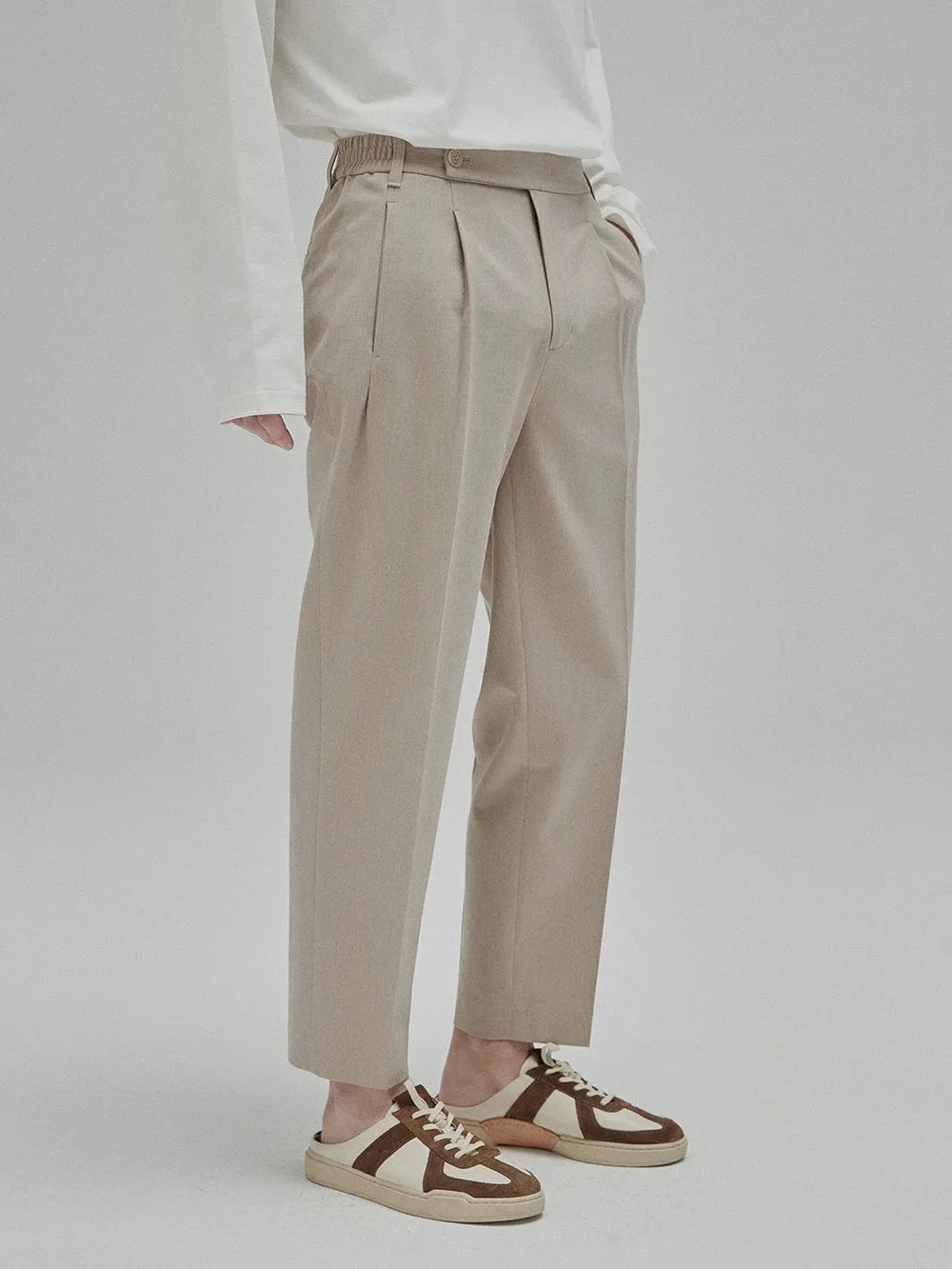 Tapered Comfort Cropped Pants