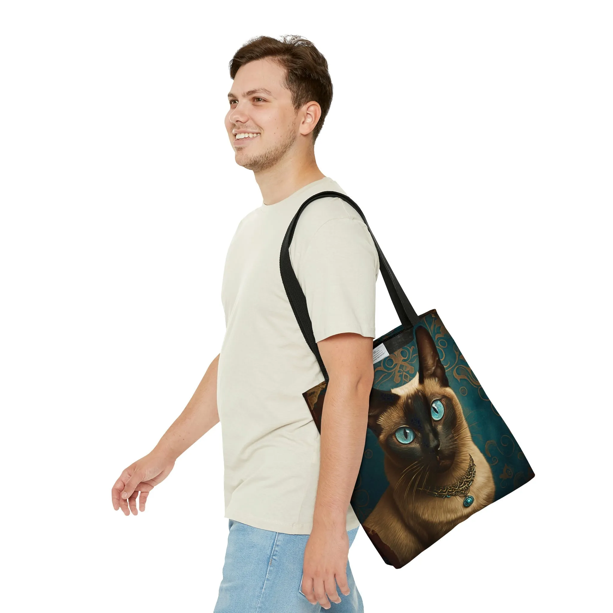 Vintage Victorian Siamese Cat Tote Bag