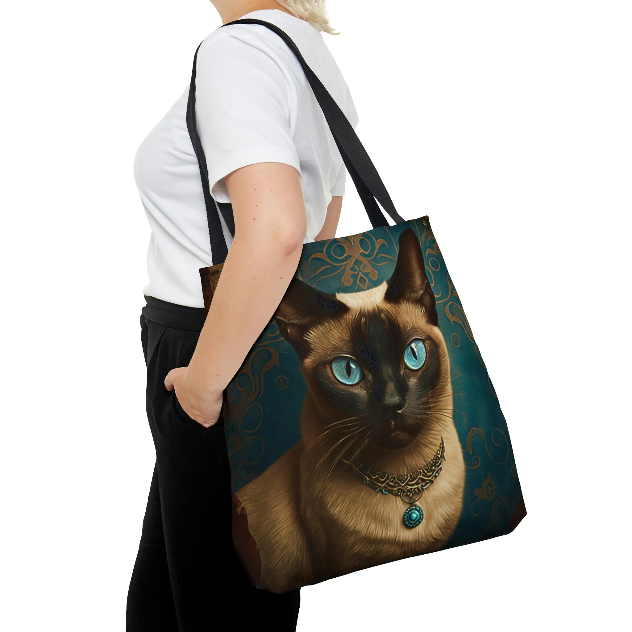 Vintage Victorian Siamese Cat Tote Bag