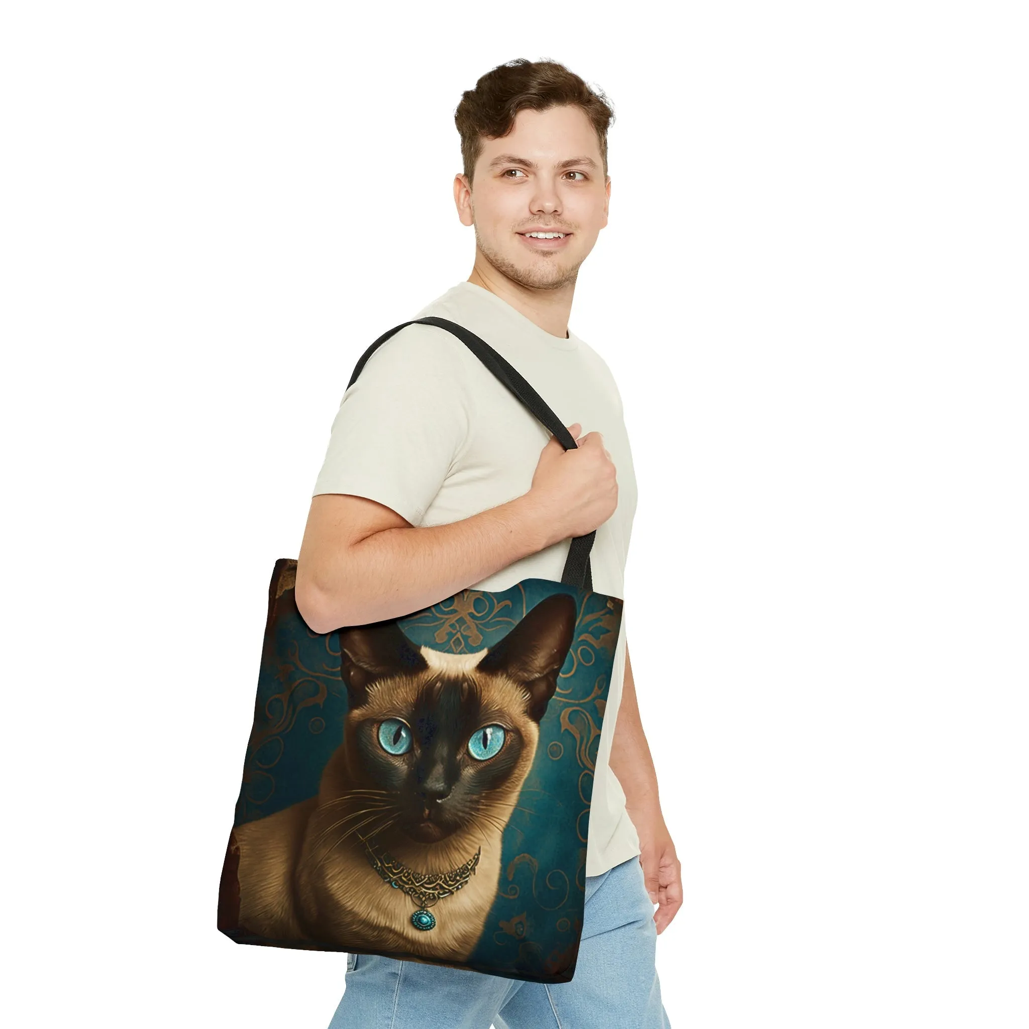 Vintage Victorian Siamese Cat Tote Bag