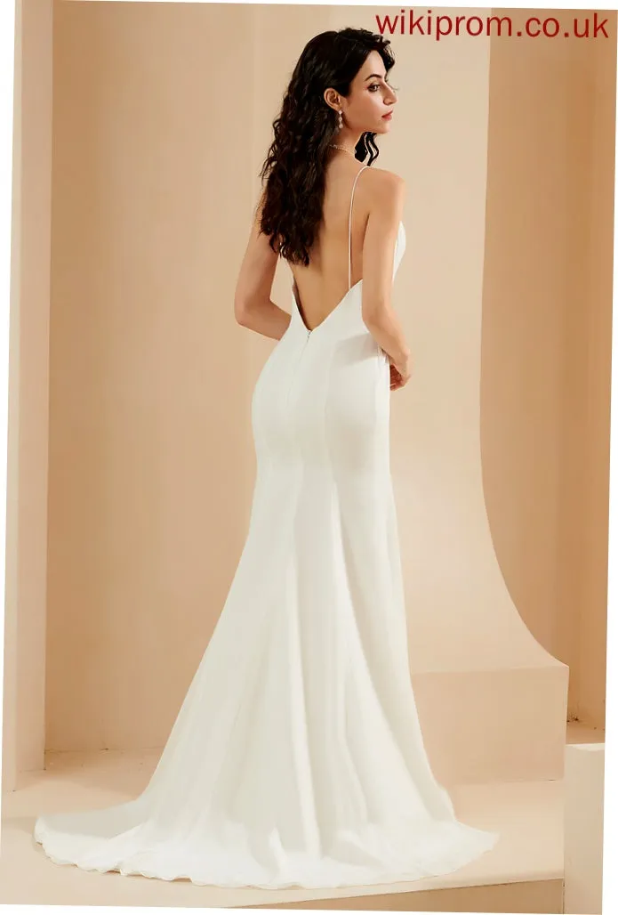 Wedding Dresses Wedding Giuliana Train Chiffon Trumpet/Mermaid Dress V-neck Court