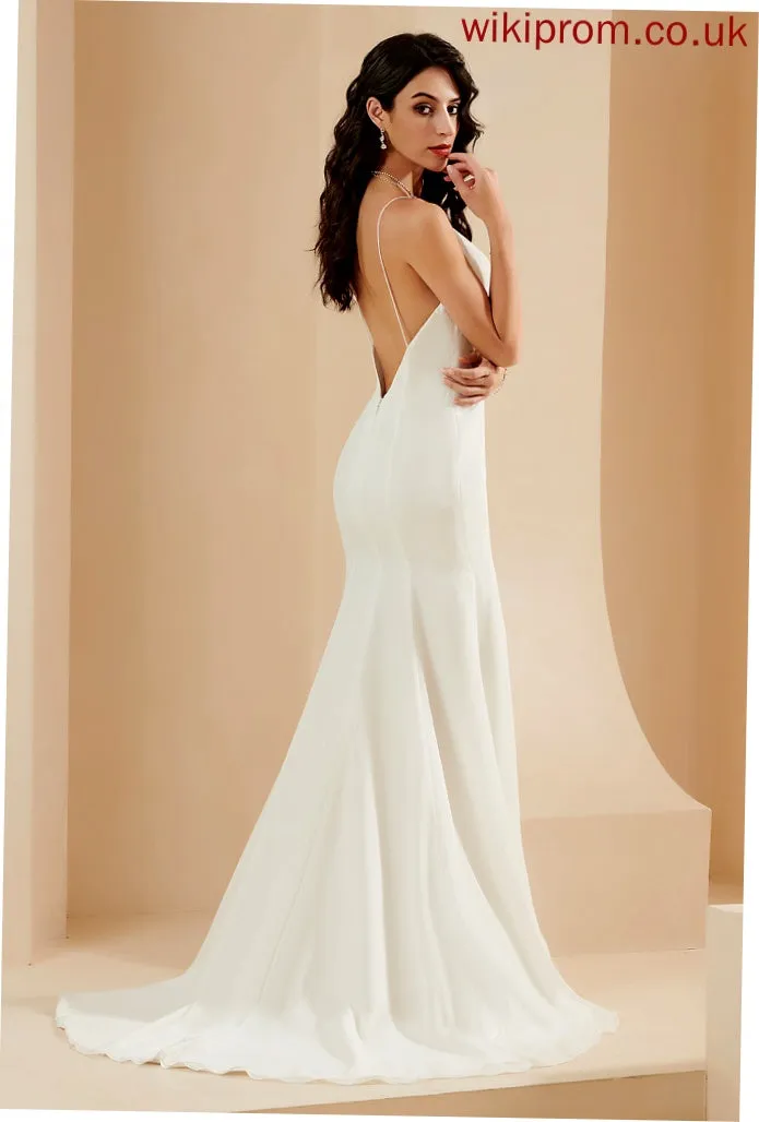Wedding Dresses Wedding Giuliana Train Chiffon Trumpet/Mermaid Dress V-neck Court