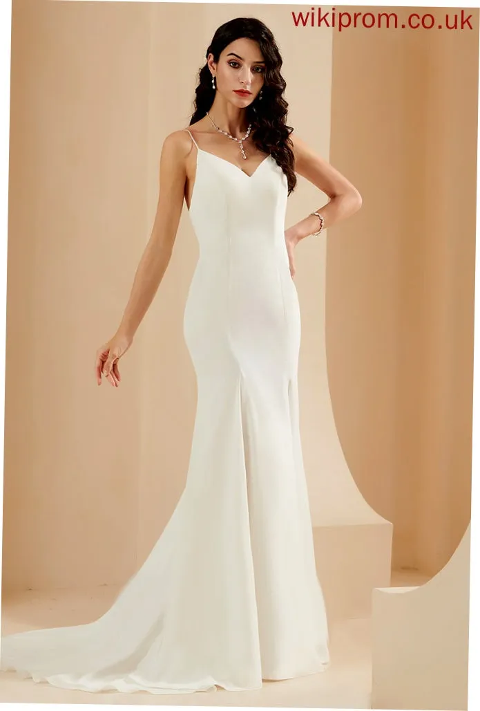Wedding Dresses Wedding Giuliana Train Chiffon Trumpet/Mermaid Dress V-neck Court