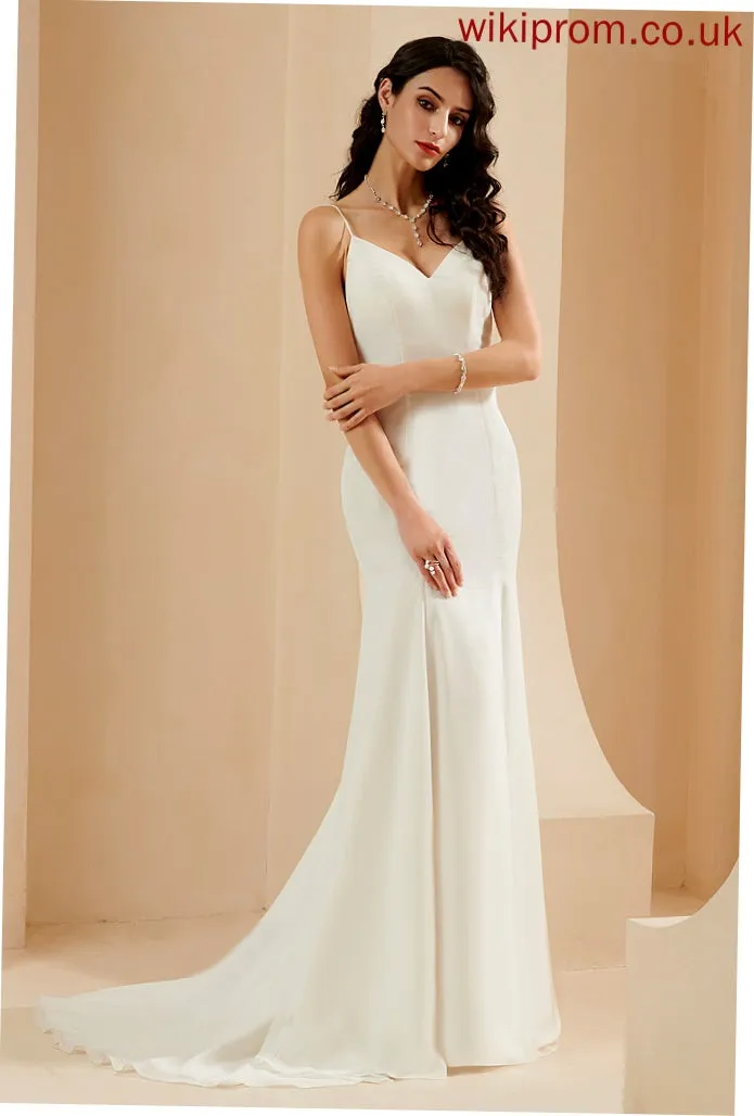 Wedding Dresses Wedding Giuliana Train Chiffon Trumpet/Mermaid Dress V-neck Court
